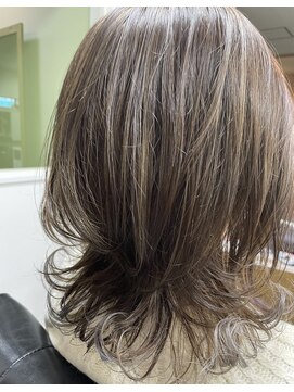 サンシップ(sun ship) 伸ばし中のクビレイヤー/ベージュブラウン/インナーカラー