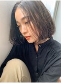 ナチュラルボブ×大人ボブ×30代ボブ×縮毛矯正×インナーカラー