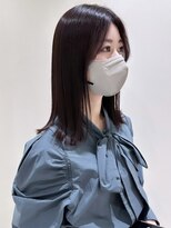 シェノン サントル(CHAINON CENTRE)&nbsp;グレージュカラー/シルキーベージュ/斜めバング[梅田/大阪]