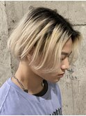 □カルマパーマ#マッシュパーマ#ウルフ＃アッシュブラック