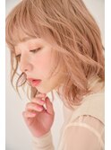 大人かわいいハイトーン×レイヤーパーマ