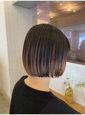 デザインカラー  ウェットヘア 夏 オリーブベージュ