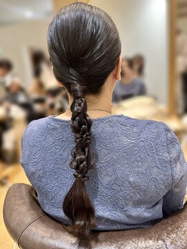バイオレットジェム(Violet`jem) 結婚式ヘアセットゆるふわヘアアレンジお呼ばれヘアKA-38