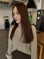 ナンバー(number+)&nbsp;20代30代大人かわいいモカベージュナチュラルロングヘア