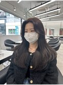 韓国レイヤー　くすみベージュ