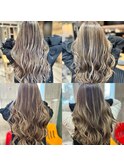 白髪ぼかし/ハイライト/レイヤーカット/髪質改善/バレイヤージュ