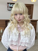 リヴ ウメダ(LIV umeda)&nbsp;ホワイトブロンド/レイヤー/ケアブリーチ/ダブルカラー【梅田】