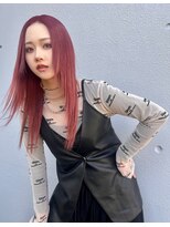 ガルボヘアー 桟橋店(garbo hair)&nbsp;レッドカラーハイトーン艶髪