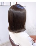 【白髪ぼかし＊30/40/50代の大人女性へ】切りっぱなしボブ☆
