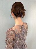 カチモリヘア/パールアレンジ/結婚式お呼ばれヘア