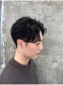 ホワイトメッシュ/ツイスト/ツイスパ/パーマ/メンズ/眉毛/心斎橋