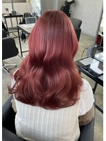 シエンゴールド(CIEN gold)&nbsp;ワインレッドカラー/暖色/ブリーチ#浜松駅#カラー#ブリーチ
