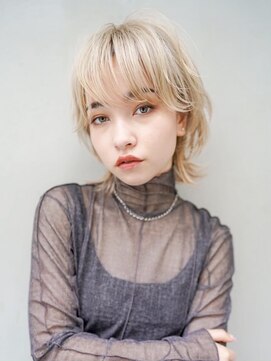 ギークス(GEEKS) 【GEEKS渋谷】抜きっぱなしブロンド/ウルフ/ミディアムレイヤー