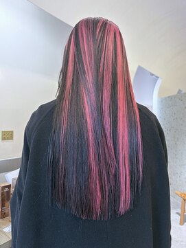 ユルク(JURK nagoya) 発色のあるピンクのコントラストハイライトデザイン◎