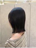 長めボブ×ぱつっと切りっぱなし×結べる大人ボブ