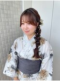 【misa】浴衣着付けヘアセット/サイド編みおろし