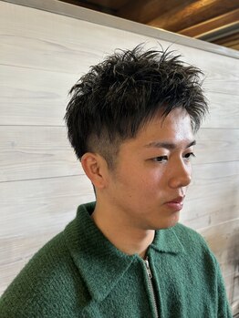 ヘアーメイクトリム(Hair Make TRIM)の写真/大野城のプライベート空間で叶える洗練されたメンズカットと旬なフェードスタイル