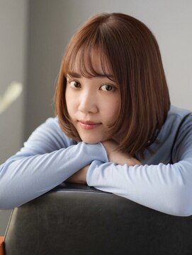 ヘアーループセラデザインワークス(Hair ruup Sela design works) 透明感グレージュの軽やかレイヤーボブ