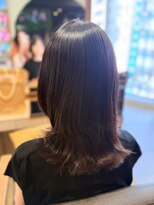 ヘアリゾート粋 ティガ 池袋店(tiga)&nbsp;くびれミディ/艶髪/ダークブラウン