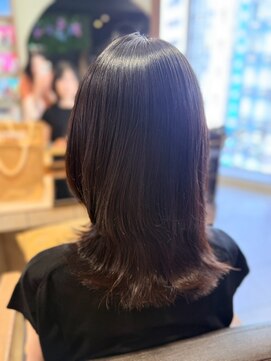 ヘアリゾート粋 ティガ 池袋店(tiga) くびれミディ/艶髪/ダークブラウン