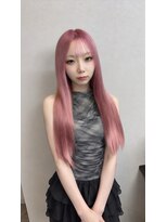 エミーバイモアムー(Emmie byMoremuu) 【あいり】くすみローズピンク×艶ロング
