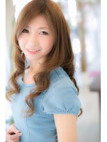 エヌアンドエーコンティ(N&A CONTi)&nbsp;大人ガーリー×キャメルベージュ×ふわふわカール