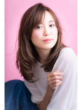 ソア 武蔵小杉(SOAR) ココアベージュグレージュカラーの黒髪ローライト小顔ボブウルフ