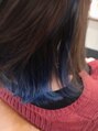 ロハス(LOHAS) 大人気☆インナーカラー☆サファイアブルー