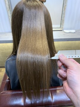 イーラヘアー(ERA HAIR) 艶々酸熱トリートメント×オリーブグリーンオリーブグレージュ