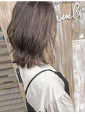 ハイライトベージュ*バイオレット*くびれミディアムBambi松平愛