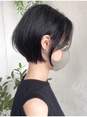 就活カラー×ショートボブ