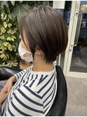 大人可愛い20代30代40代絶壁解消前下がり小顔ショートボブ