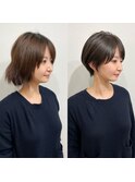 ショートボブ/大人巻き/ぷつっとボブ/ナチュラルモード/銀座駅