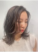 韓国スタイルにも◎ブラウン×レイヤーカット　20代30代40代