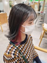 チェレ アズーリ 狭山店(Chere azuri)&nbsp;インナーカラー外ハネボブ×コントラストインナーカラー