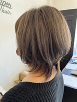 レポヘアー(Repos hair)&nbsp;20代30代大人ショートボブｘ小顔ウルフカット丸みショート