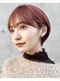20代30代40代大人ショートボブ×前髪あり×ヘルシースタイルc
