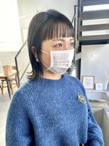 ヘアー アイス 御器所本店(HAIR ICI)  20代30代40代前下がりストレート大人ボブリップライン