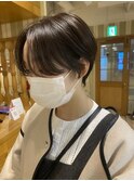 ショートカット丸みショート耳掛けひし形小顔 10代20代30代