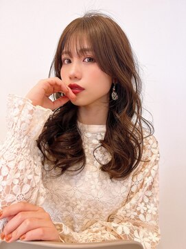 ルポン(Lepont) 蒲郡ヘアカラー/くびれ巻き/ベージュ/アッシュ/透明感カラー