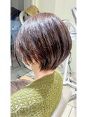 前下がり ショート 小顔