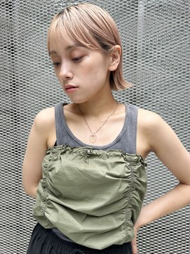 ムード タテマチ(mood tatemachi) 結べる耳掛けボブ☆外ハネハイトーン