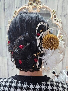 ラピスラズリ(Lapis Lazuli) 成人式ヘア 7(ヘアセット専門店 下通 熊本)