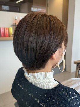 クラップス オル 金沢八景(CLAPS Ore) ミルクティベージュカラーミニボブ大人ショートボブショート