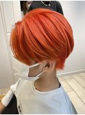 横浜★ケアブリーチオレンジヘア