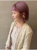 ミルキーピンク/ぷっつっとボブ