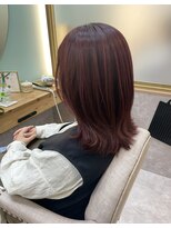 アンフィ 鶴間(Anphi)&nbsp;ワインレッドカラー×レイヤー