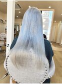 ハイライトカラーミルクティーベージュレイヤーカット