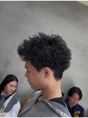 渋谷スパイキーパーマスパイキーショートパーマ刈り上げショート