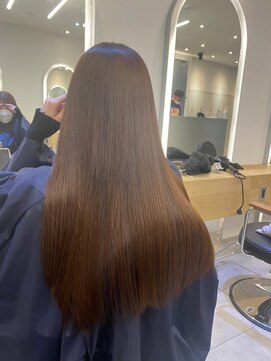 ジーナ 船橋(Zina) 髪質改善＊ロングレイヤーグレーベージュ＊美髪【Zina船橋】